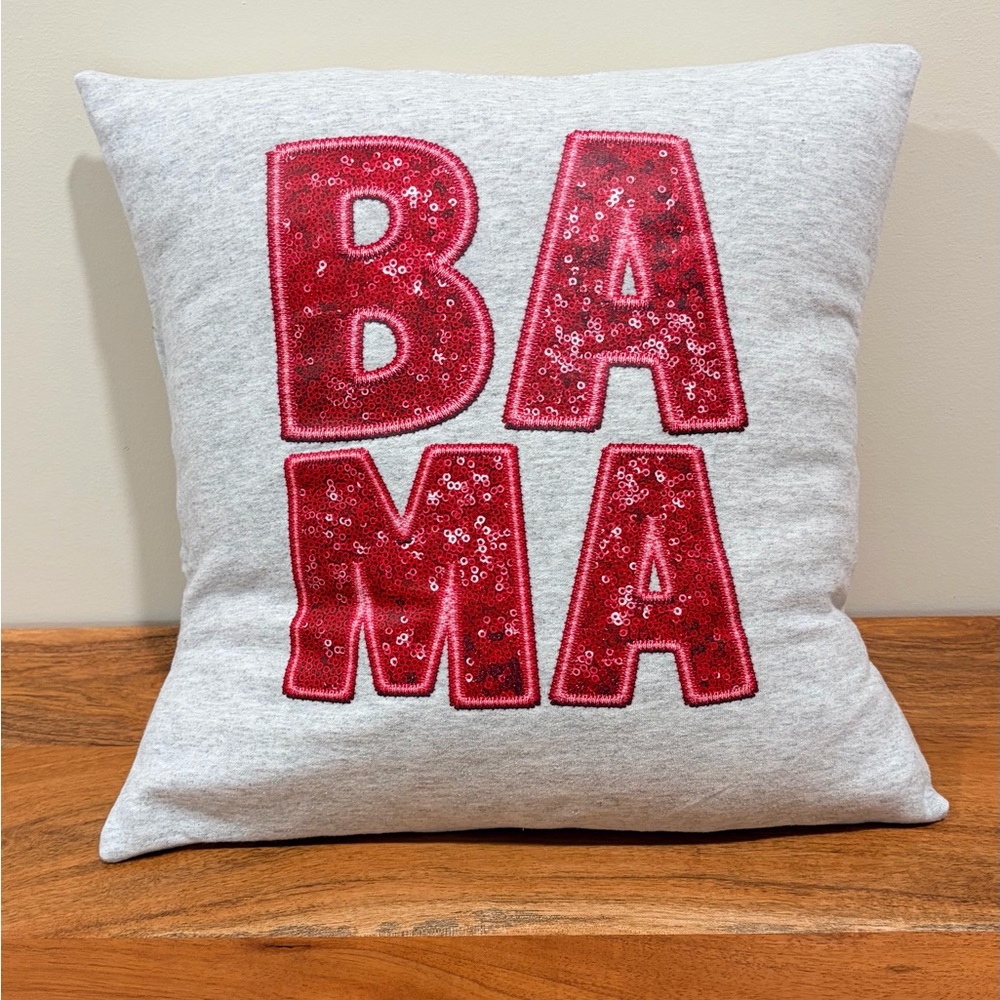 One-Of-A-Kind UA Bama Sweatshirt Accent Throw Pillow | 17 x 17